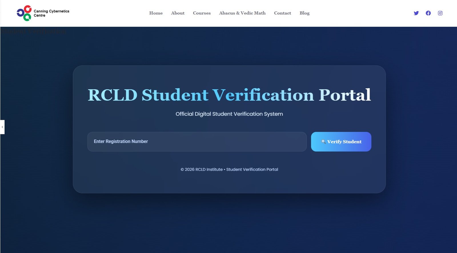 Rcld RCLD Student Verification Portal | Online Marksheet & Registration ...